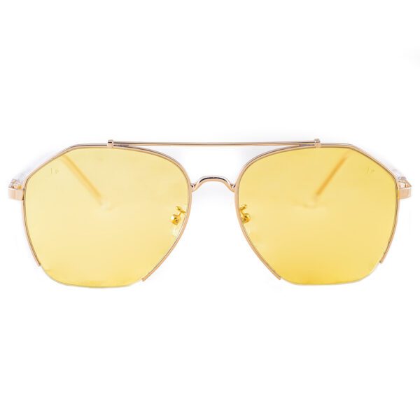 SunKissed Aviator Gold frame with Polarized Sunburst Orange Chrome lenses -  MetalSunglasses