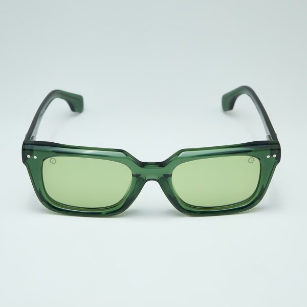 ECΛIΠSE Green Sunglasses Front View