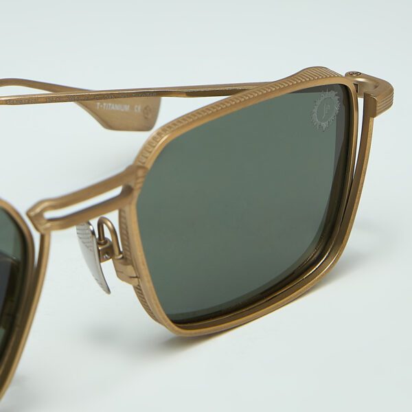 PROMEΘEUS Gold Sunglasses Polarized Lens Detail