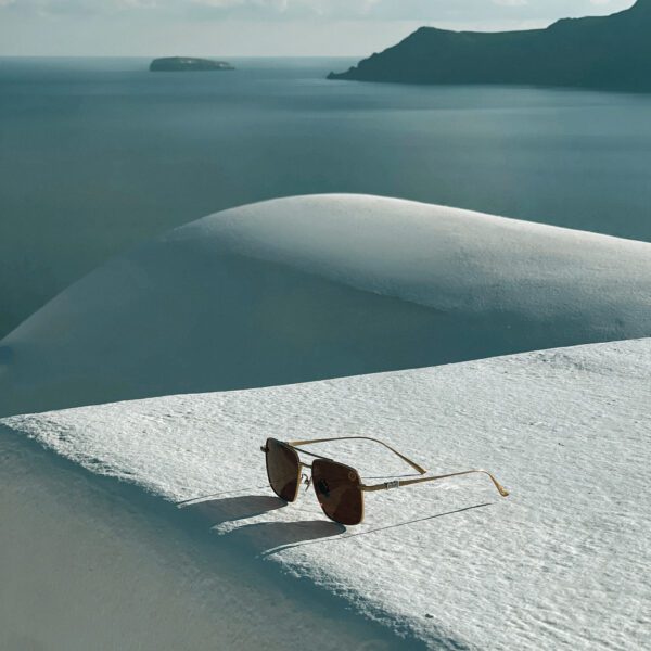 TEΘYS Gold Sunglasses Lifestyle