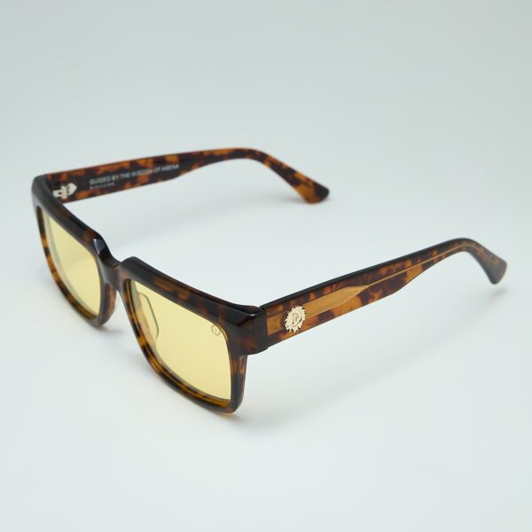 ΛUMINOUS Tortoise Sunglasses Temple Side Detail