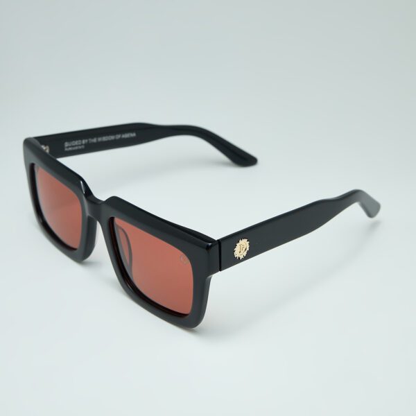 ΦOS Black Sunglasses Temple Side Detail