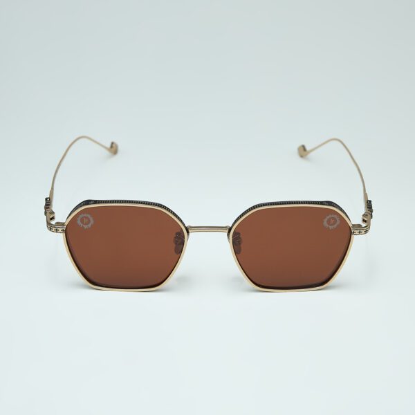 ATΛAS Gold Sunglasses Front View